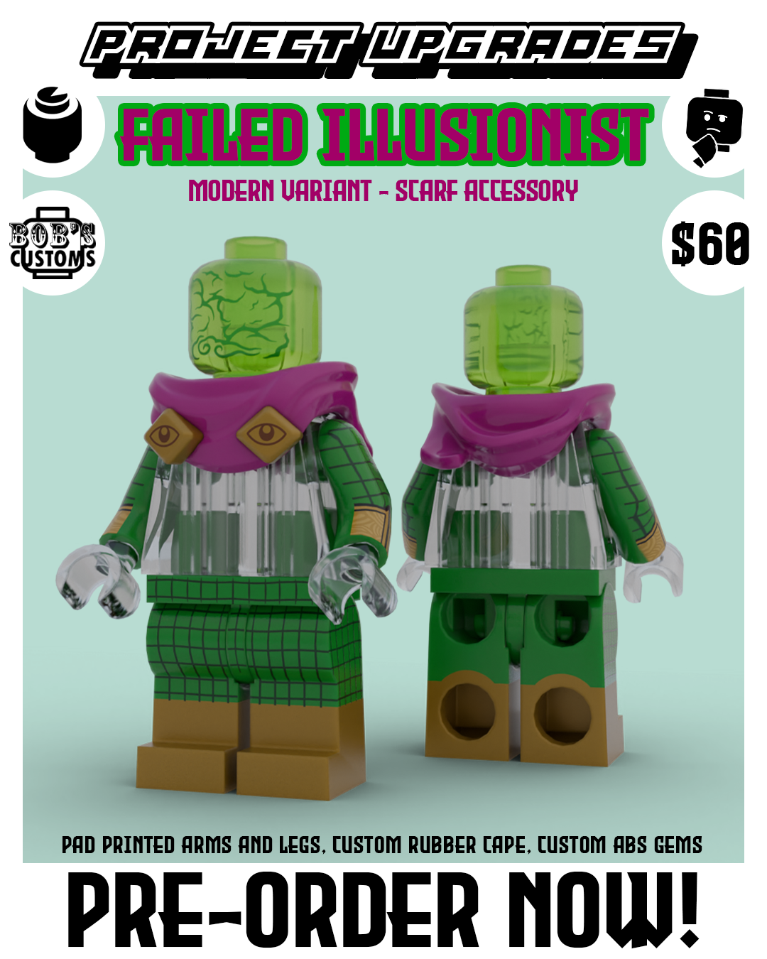 PRE-ORDER - Failed Illusionist (Fabric Cape)