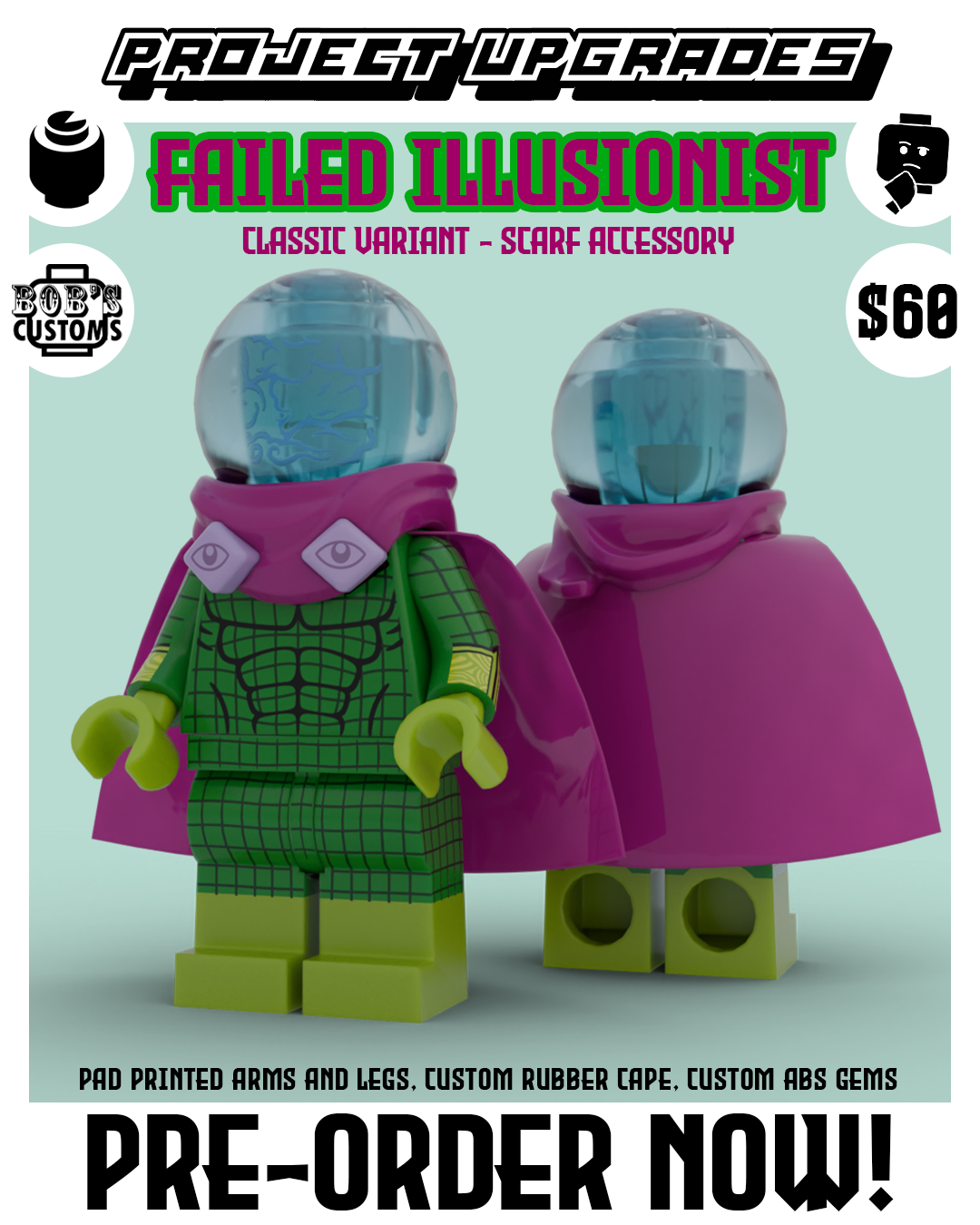 PRE-ORDER - Failed Illusionist (Fabric Cape)