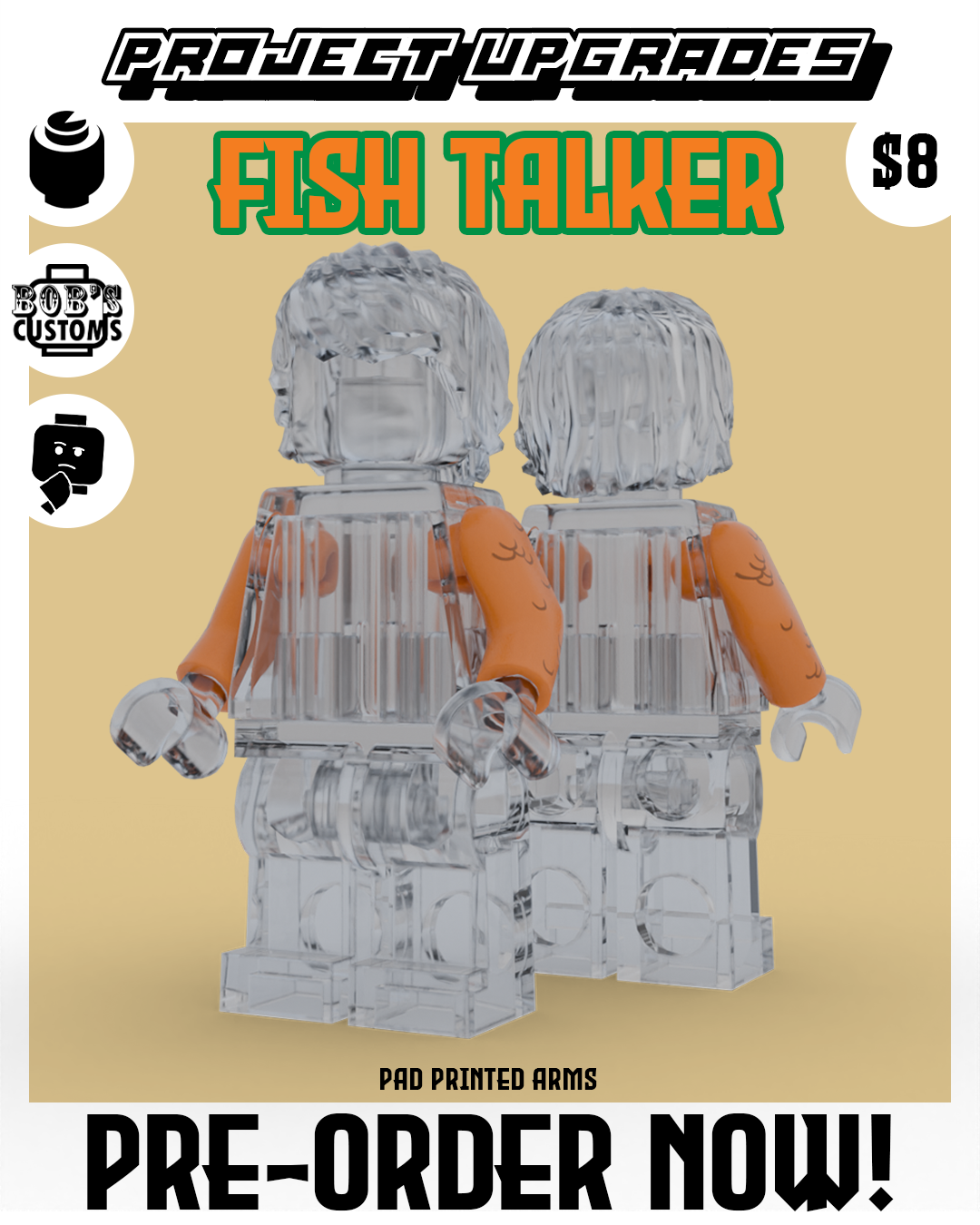 PRE-ORDER - Pad Printed Arm Upgrades