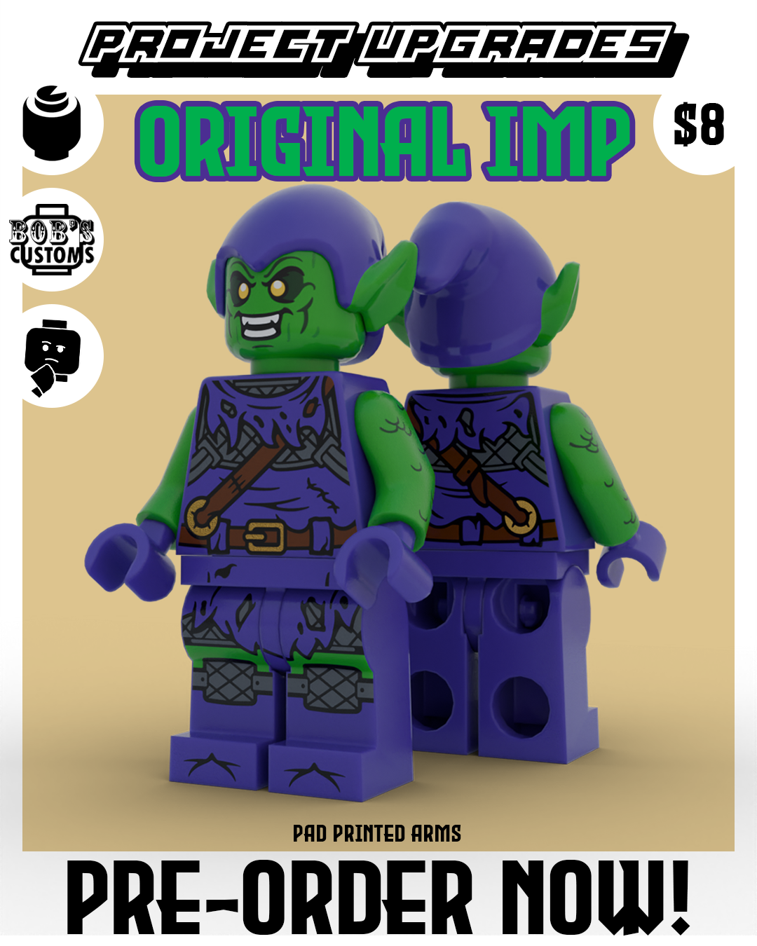 PRE-ORDER - Pad Printed Arm Upgrades